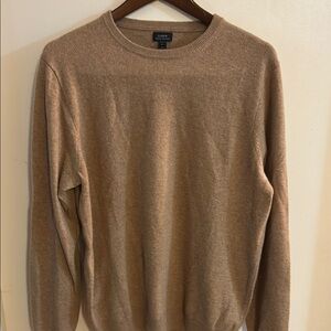 J. Crew Men's Cashmere Tan Sweater